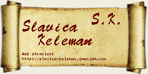Slavica Keleman vizit kartica